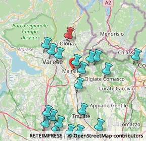 Mappa Piazza Libertà, 21046 Malnate VA, Italia (8.936)