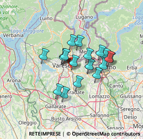 Mappa Piazza Libertà, 21046 Malnate VA, Italia (9.4745)