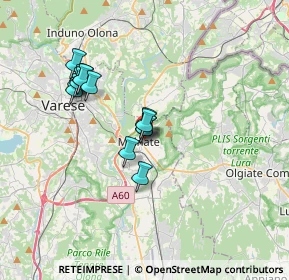 Mappa Via Minzoni Don Giovanni, 21046 Malnate VA, Italia (2.9)