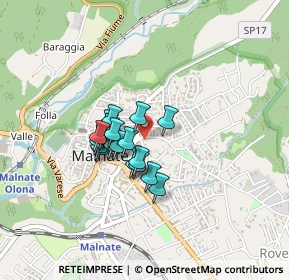 Mappa Piazza Libertà, 21046 Malnate VA, Italia (0.28)