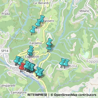 Mappa Via N. Sauro, 24030 Berbenno BG, Italia (0.61538)