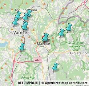 Mappa Via Giuseppe Brusa, 21046 Malnate VA, Italia (3.99)