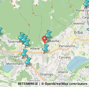 Mappa 50mt a destra dopo il tornante n.1 salendo verso l’Alpe del Viceré In collina a circa 2km dal paese, 22031 Albavilla CO, Italia (3.09214)