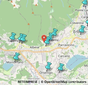 Mappa 50mt a destra dopo il tornante n.1 salendo verso l’Alpe del Viceré In collina a circa 2km dal paese, 22031 Albavilla CO, Italia (2.72429)