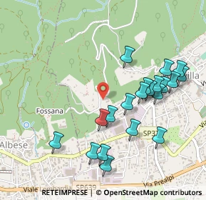 Mappa 50mt a destra dopo il tornante n.1 salendo verso l’Alpe del Viceré In collina a circa 2km dal paese, 22031 Albavilla CO, Italia (0.507)