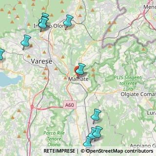 Mappa Via Volta, 21046 Malnate VA, Italia (6.24091)