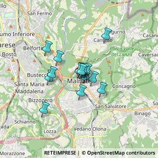 Mappa Via Volta, 21046 Malnate VA, Italia (1.04938)