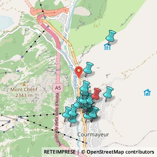 Mappa Via dei Bagni, 11013 Courmayeur AO, Italia (0.9515)