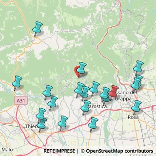 Mappa Conco, 36062 Lusiana Conco VI, Italia (9.92)