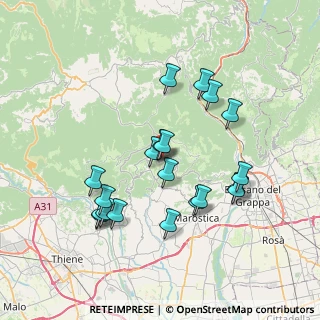 Mappa Conco, 36062 Lusiana Conco VI, Italia (7.0325)
