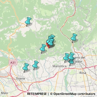 Mappa Conco, 36062 Lusiana Conco VI, Italia (5.70077)