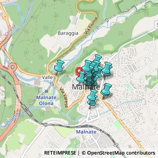 Mappa Via Luigia Sanvito, 21046 Malnate VA, Italia (0.234)