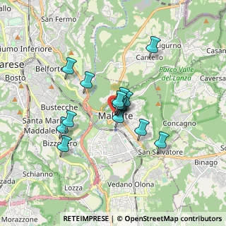 Mappa Via Luigia Sanvito, 21046 Malnate VA, Italia (1.22)