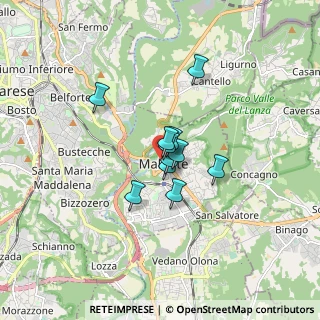 Mappa Via Luigia Sanvito, 21046 Malnate VA, Italia (0.96909)