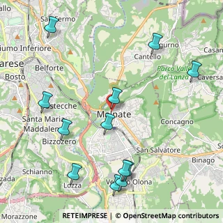 Mappa Via Luigia Sanvito, 21046 Malnate VA, Italia (2.5475)