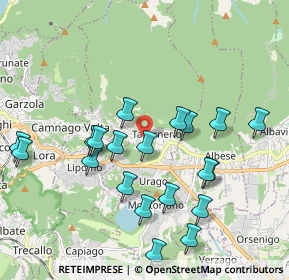 Mappa Via Primo Maggio, 22038 Tavernerio CO, Italia (2.0215)