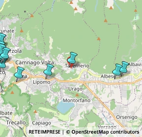 Mappa Via Primo Maggio, 22038 Tavernerio CO, Italia (3.17923)