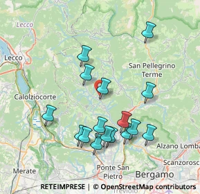 Mappa Via Fabio Filzi, 24030 Berbenno BG, Italia (7.35875)