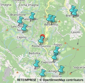 Mappa Via Fabio Filzi, 24030 Berbenno BG, Italia (2.34615)