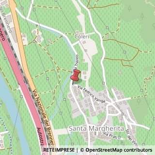 Mappa Via Vanga, 21, 38061 Santa Margherita TN, Italia, 38061 Ala, Trento (Trentino-Alto Adige)