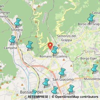 Mappa Via Conti, 36060 Romano D'ezzelino VI, Italia (3.27182)