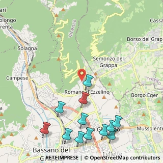 Mappa Via Conti, 36060 Romano D'ezzelino VI, Italia (2.79417)
