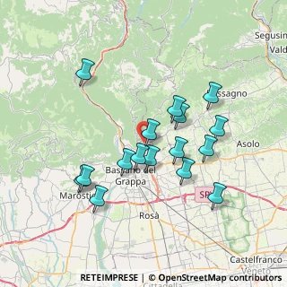 Mappa Via Conti, 36060 Romano D'ezzelino VI, Italia (6.70063)