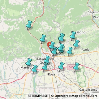 Mappa Via Conti, 36060 Romano D'ezzelino VI, Italia (6.30889)