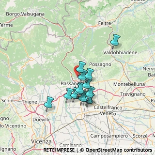 Mappa Via Conti, 36060 Romano D'ezzelino VI, Italia (10.66214)