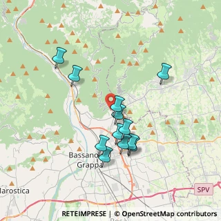 Mappa Via Conti, 36060 Romano D'ezzelino VI, Italia (3.2825)