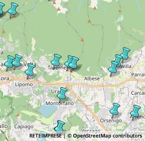 Mappa Via Sirtolo, 22038 Tavernerio CO, Italia (3.0625)