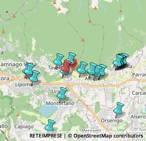 Mappa Via Sirtolo, 22038 Tavernerio CO, Italia (1.8545)