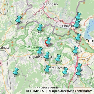 Mappa Via Cesare Battisti, 22020 Faloppio CO, Italia (5.08412)