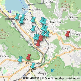 Mappa Via Francesco Anzani, 22100 Como CO, Italia (0.861)