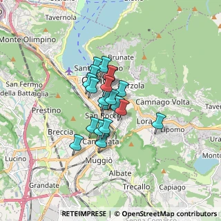 Mappa Via Francesco Anzani, 22100 Como CO, Italia (1.014)