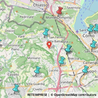Mappa Via Vergosa, 22020 San Fermo della Battaglia CO, Italia (3.23714)