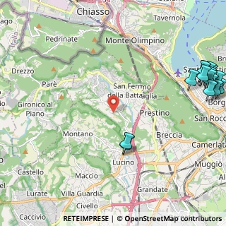Mappa Via Vergosa, 22020 San Fermo della Battaglia CO, Italia (3.38625)