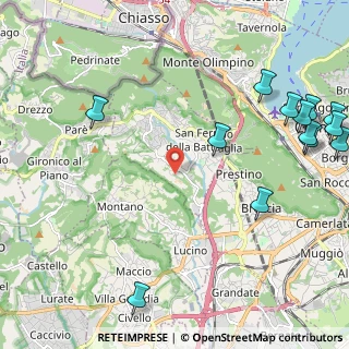 Mappa Via Vergosa, 22020 San Fermo della Battaglia CO, Italia (3.03615)