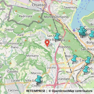 Mappa Via Vergosa, 22020 San Fermo della Battaglia CO, Italia (3.40545)