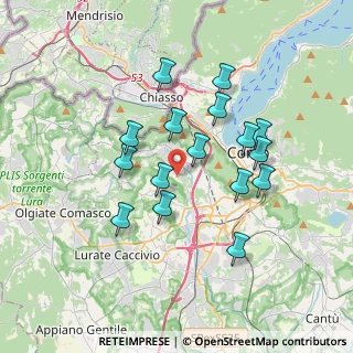 Mappa Via Vergosa, 22020 San Fermo della Battaglia CO, Italia (3.16563)