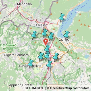 Mappa Via Vergosa, 22020 San Fermo della Battaglia CO, Italia (3.21077)