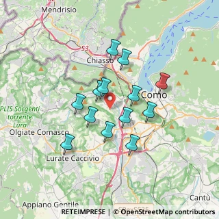 Mappa Via Vergosa, 22020 San Fermo della Battaglia CO, Italia (2.8)