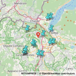 Mappa Via Vergosa, 22020 San Fermo della Battaglia CO, Italia (3.72533)