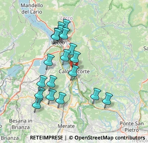 Mappa Largo Giuseppe Garibaldi, 23801 Calolziocorte LC, Italia (6.83211)