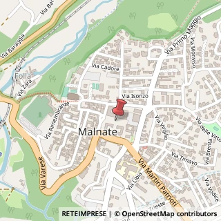 Mappa Via G. Bruno, 7, 21046 Malnate, Varese (Lombardia)