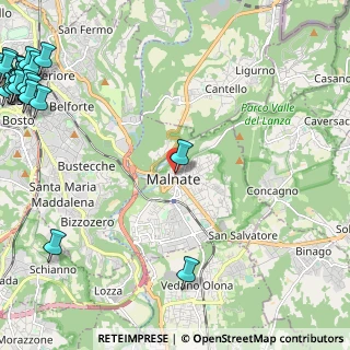 Mappa Vicolo Madonnina, 21046 Malnate VA, Italia (4.011)