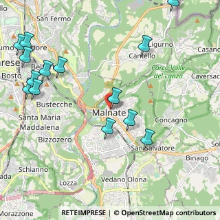 Mappa Via Madonnina, 21046 Malnate VA, Italia (2.70071)