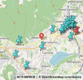 Mappa Via Arcore, 22031 Albavilla CO, Italia (2.5105)