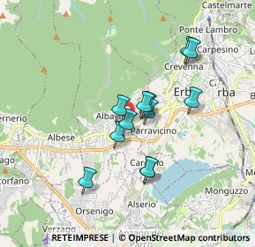 Mappa Via Arcore, 22031 Albavilla CO, Italia (1.35917)