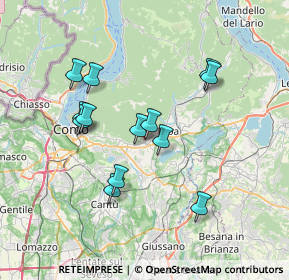 Mappa Via Basso Formiano, 22031 Albavilla CO, Italia (6.43615)